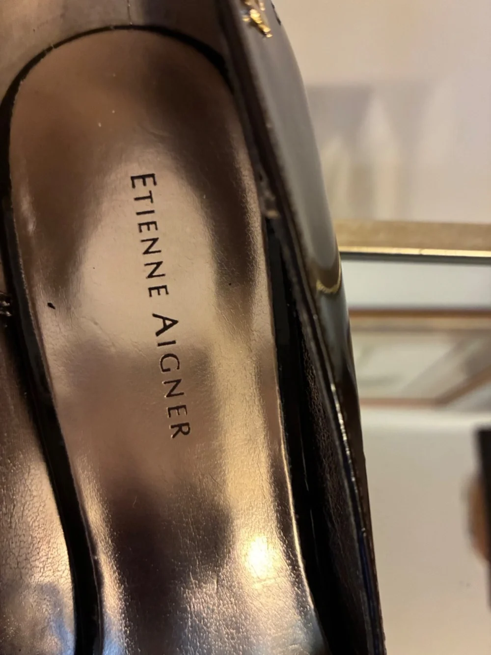 Etienne Aigner Wedge in Dark Chocolate Brown 8M